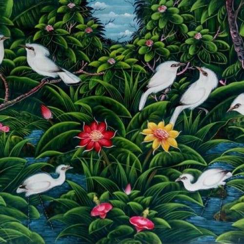 Detail Lukisan Burung Dan Bunga Nomer 40