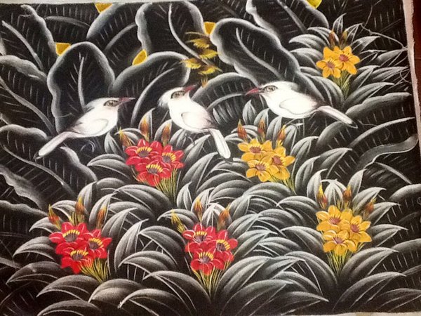Detail Lukisan Burung Dan Bunga Nomer 41