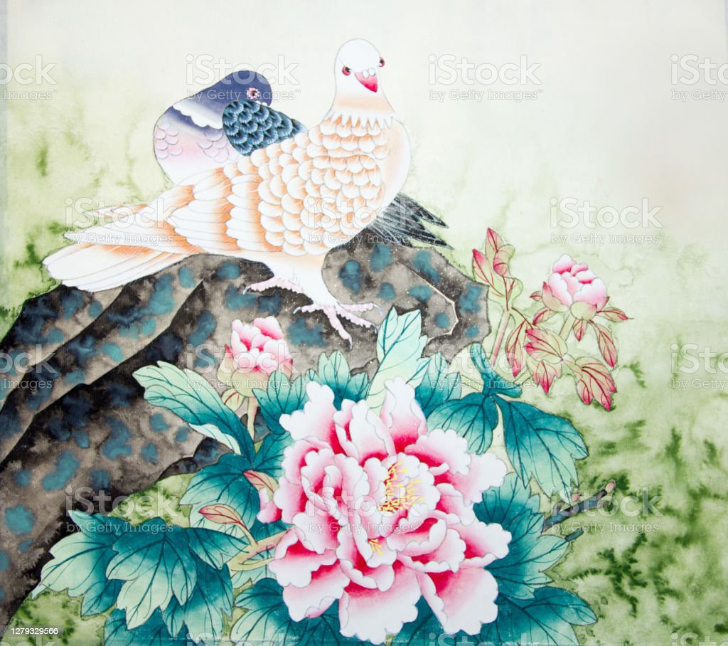 Detail Lukisan Burung Dan Bunga Nomer 44