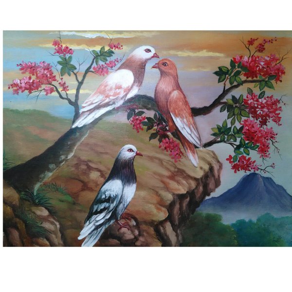 Detail Lukisan Burung Merpati Nomer 11