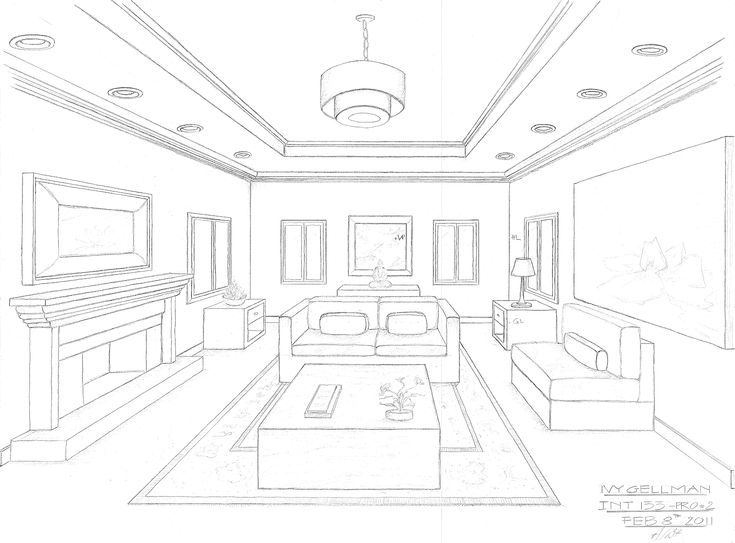 Detail Lukisan Desain Interior Nomer 16