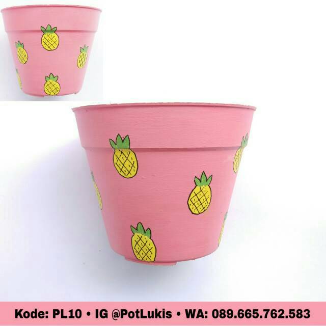Detail Lukisan Di Pot Bunga Plastik Nomer 20