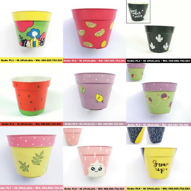 Detail Lukisan Di Pot Bunga Plastik Nomer 39