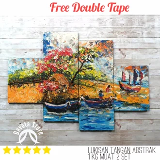 Detail Lukisan Dinding Abstrak Nomer 25