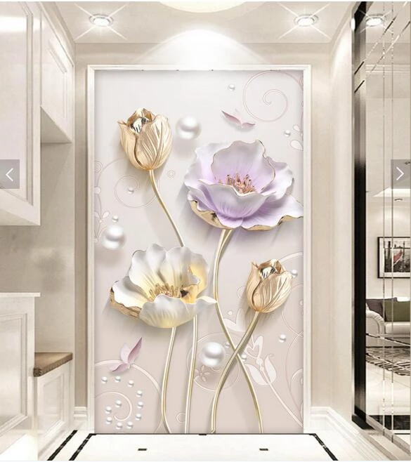 Detail Lukisan Dinding Bunga Nomer 30