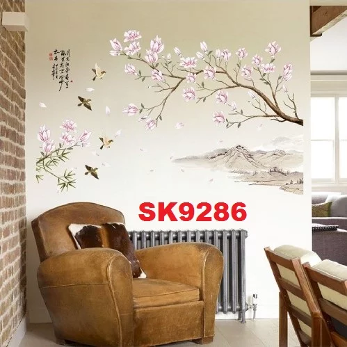 Detail Lukisan Dinding Bunga Sakura Nomer 34