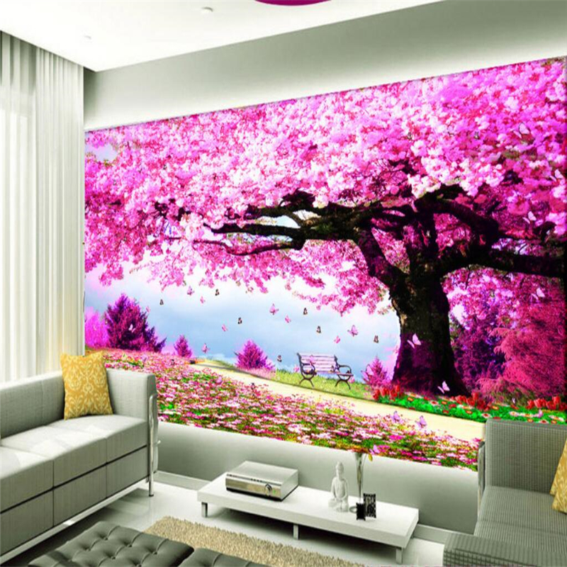 Detail Lukisan Dinding Bunga Sakura Nomer 10