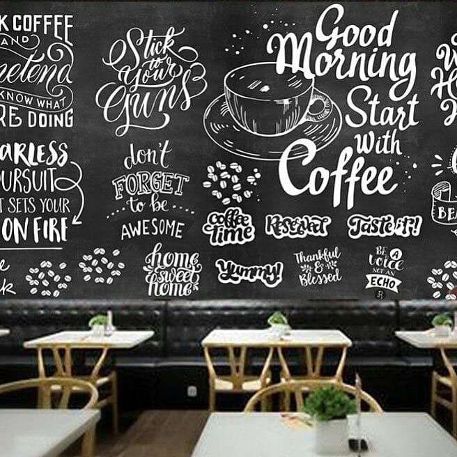 Detail Lukisan Dinding Cafe Simple Nomer 42