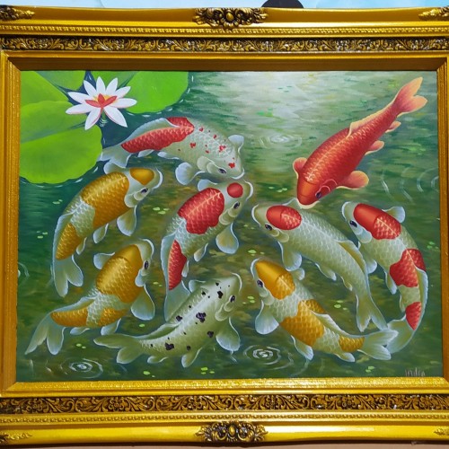Detail Lukisan Dinding Kolam Ikan Nomer 24