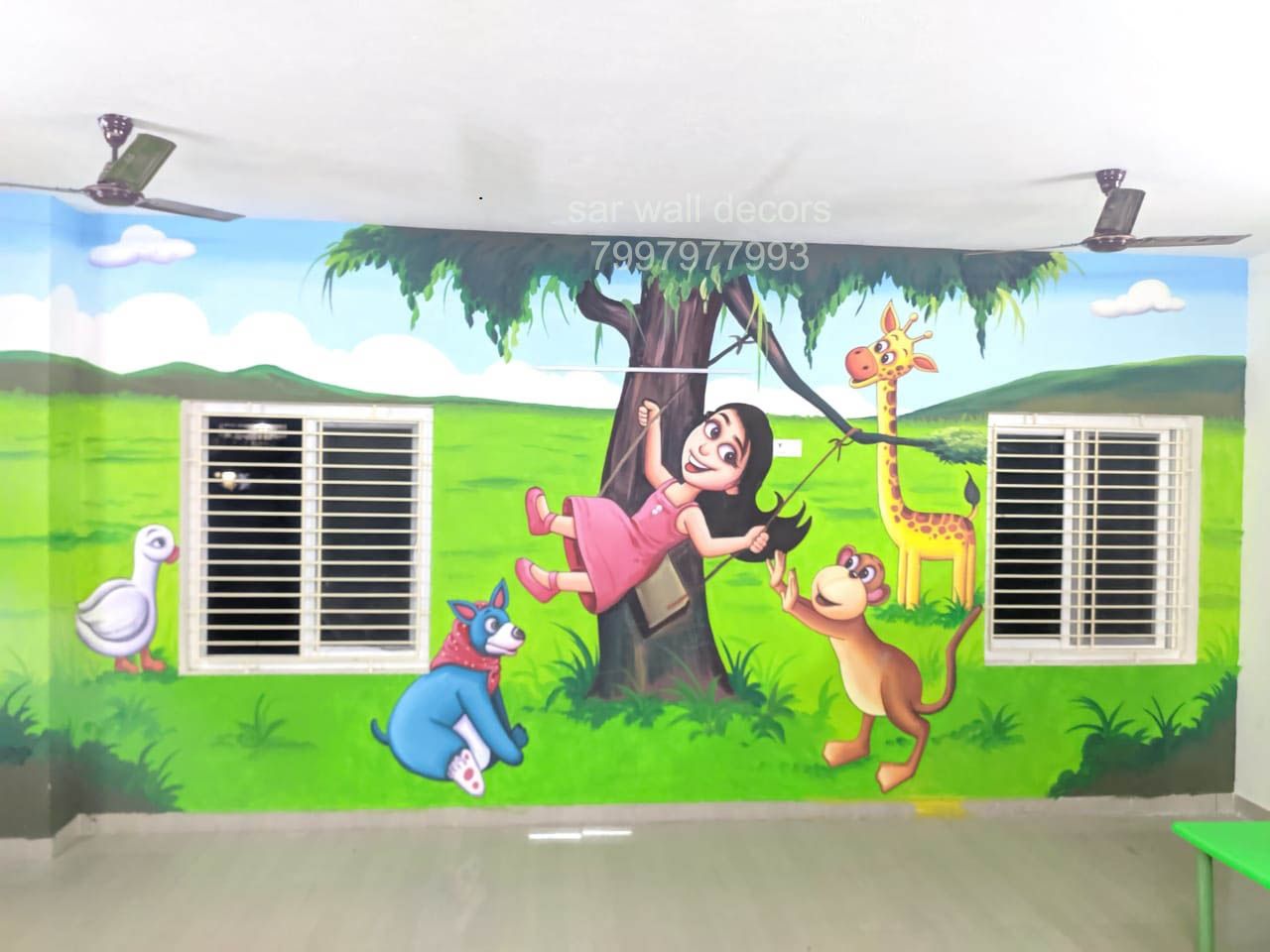 Detail Lukisan Dinding Sekolah Nomer 2
