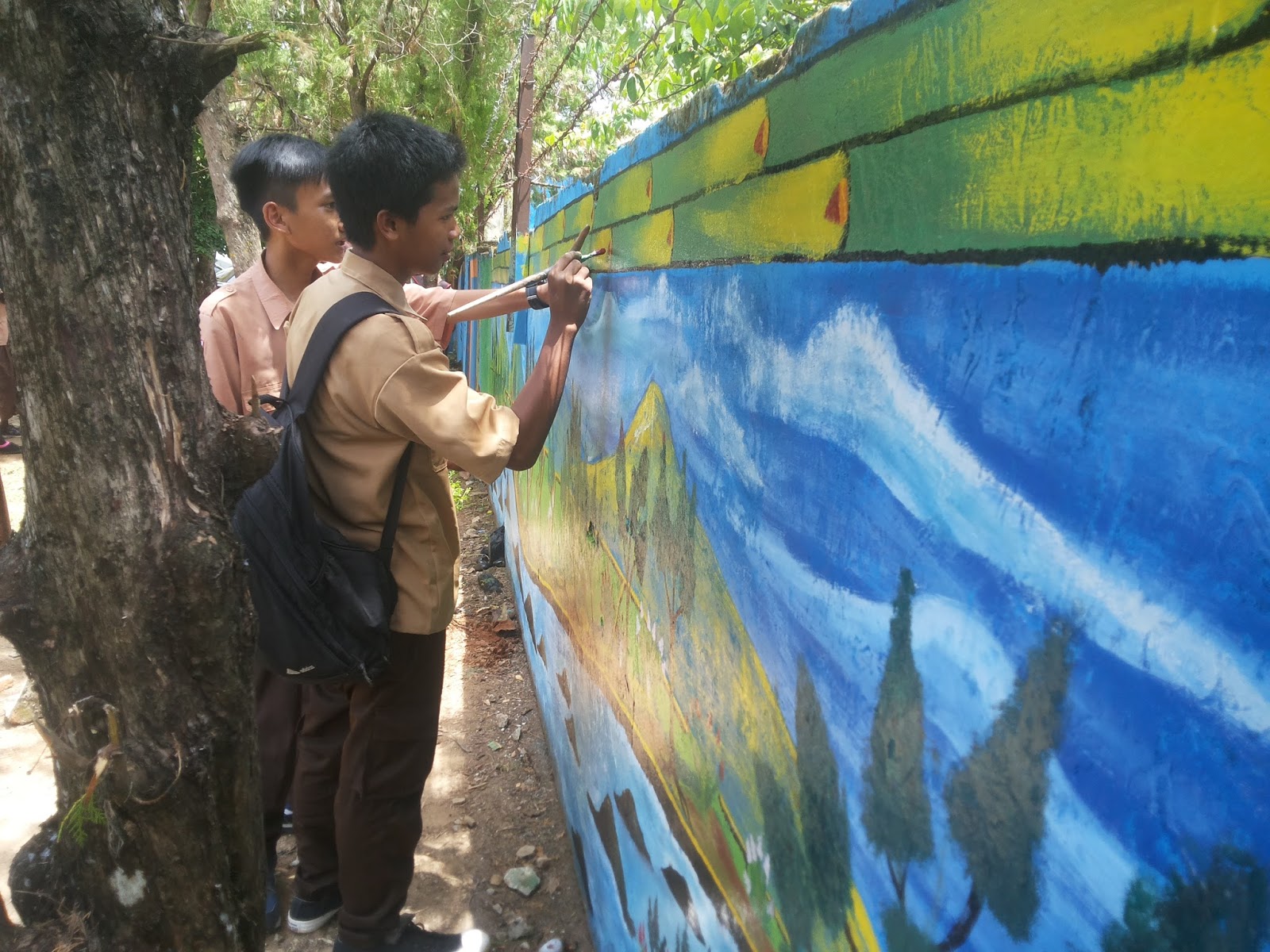 Detail Lukisan Dinding Sekolah Sma Nomer 28