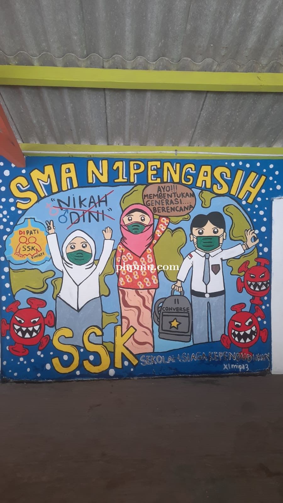 Detail Lukisan Dinding Sekolah Sma Nomer 36