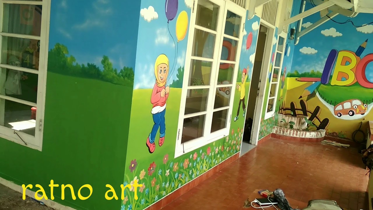 Detail Lukisan Dinding Sekolah Tk Nomer 7