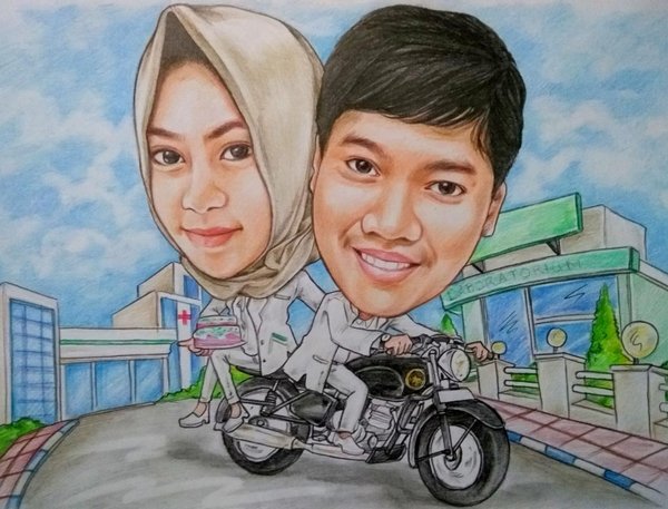 Detail Lukisan Foto Karikatur Nomer 3