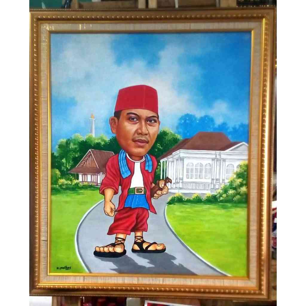 Detail Lukisan Foto Karikatur Nomer 34