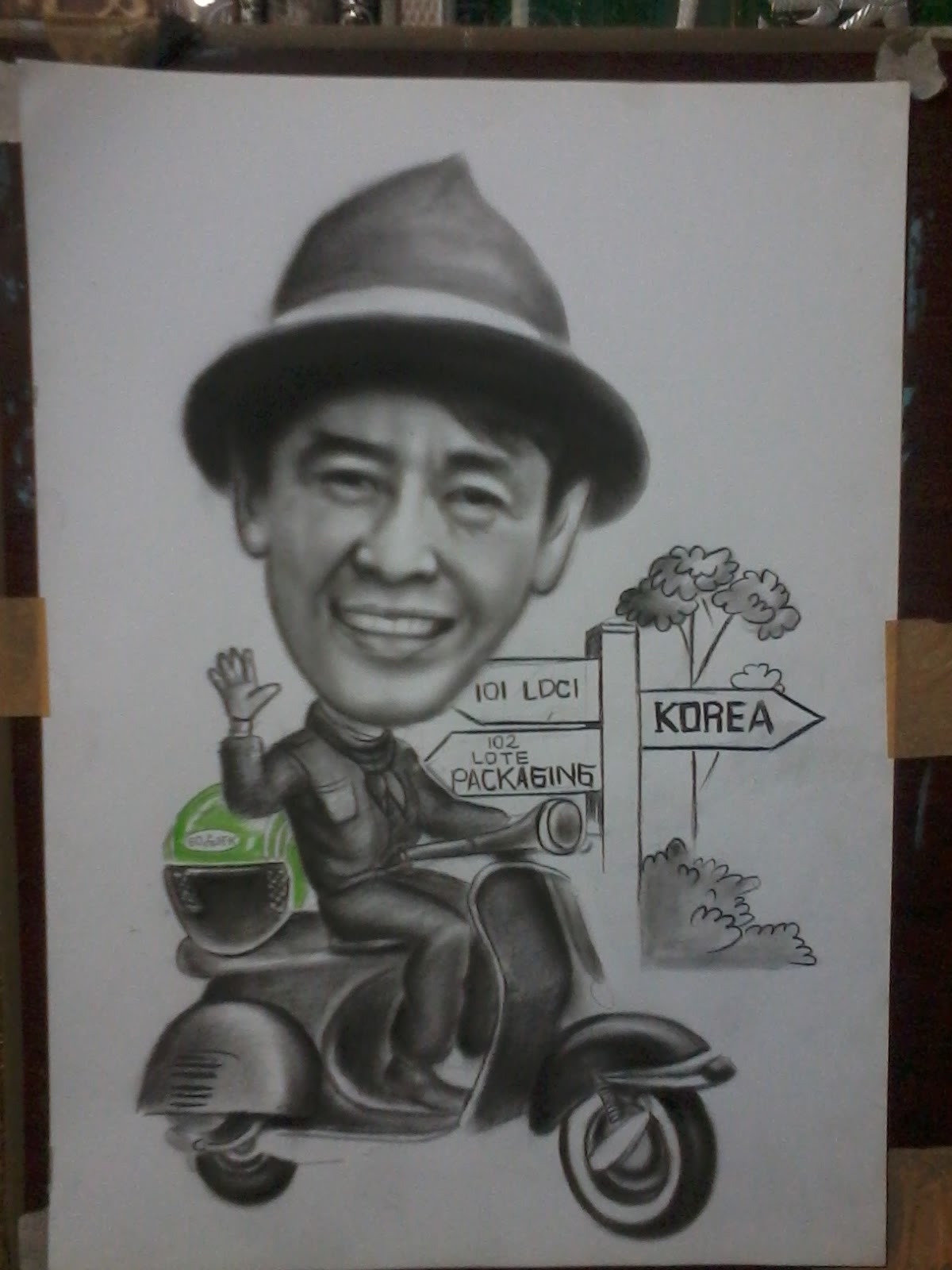 Detail Lukisan Foto Karikatur Nomer 45