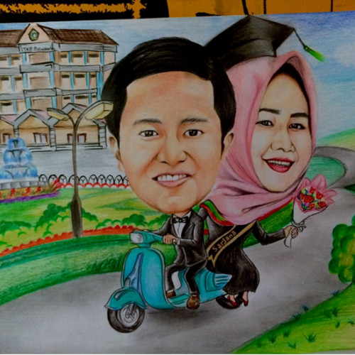 Detail Lukisan Foto Karikatur Nomer 7