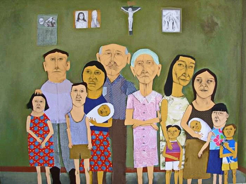 Detail Lukisan Foto Keluarga Nomer 42