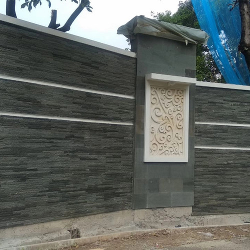 Detail Pemasangan Batu Alam Pada Dinding Rumah Nomer 30