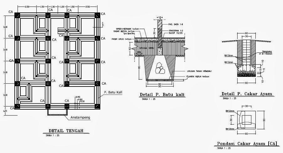 Detail Pembalokan Struktur Gambar Pembalokan Hotel Nomer 3