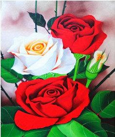 Detail Lukisan Gambar Bunga Mawar Cantik Nomer 13