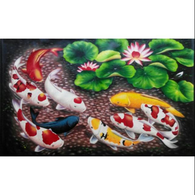 Detail Lukisan Gambar Ikan Koi Nomer 35