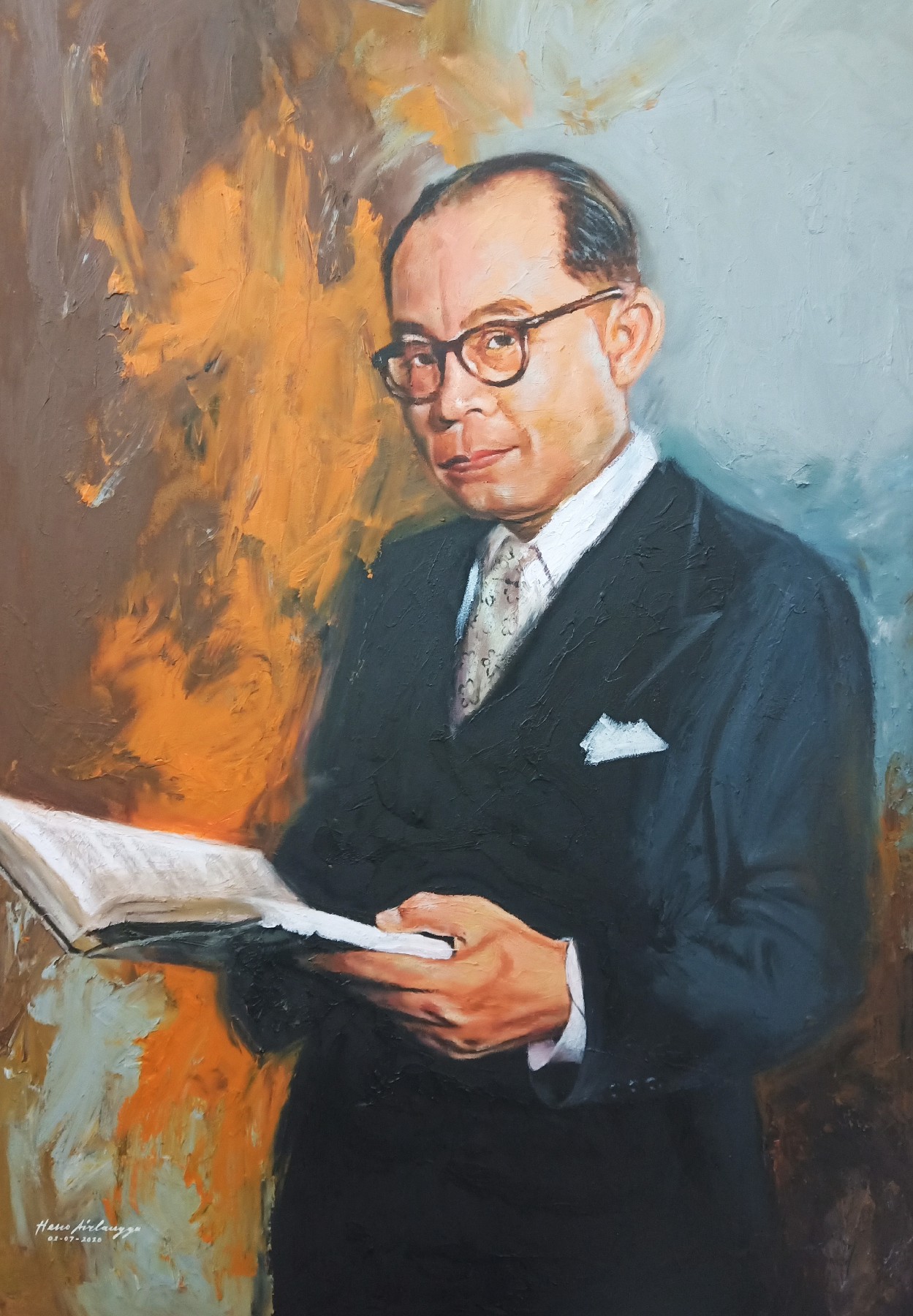 Detail Lukisan Gambar Mohammad Hatta Nomer 3