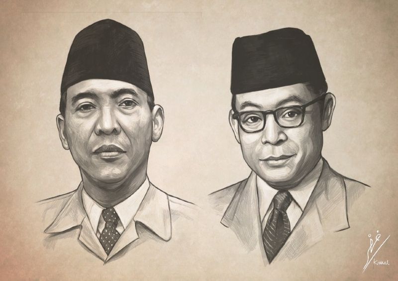 Detail Lukisan Gambar Mohammad Hatta Nomer 8