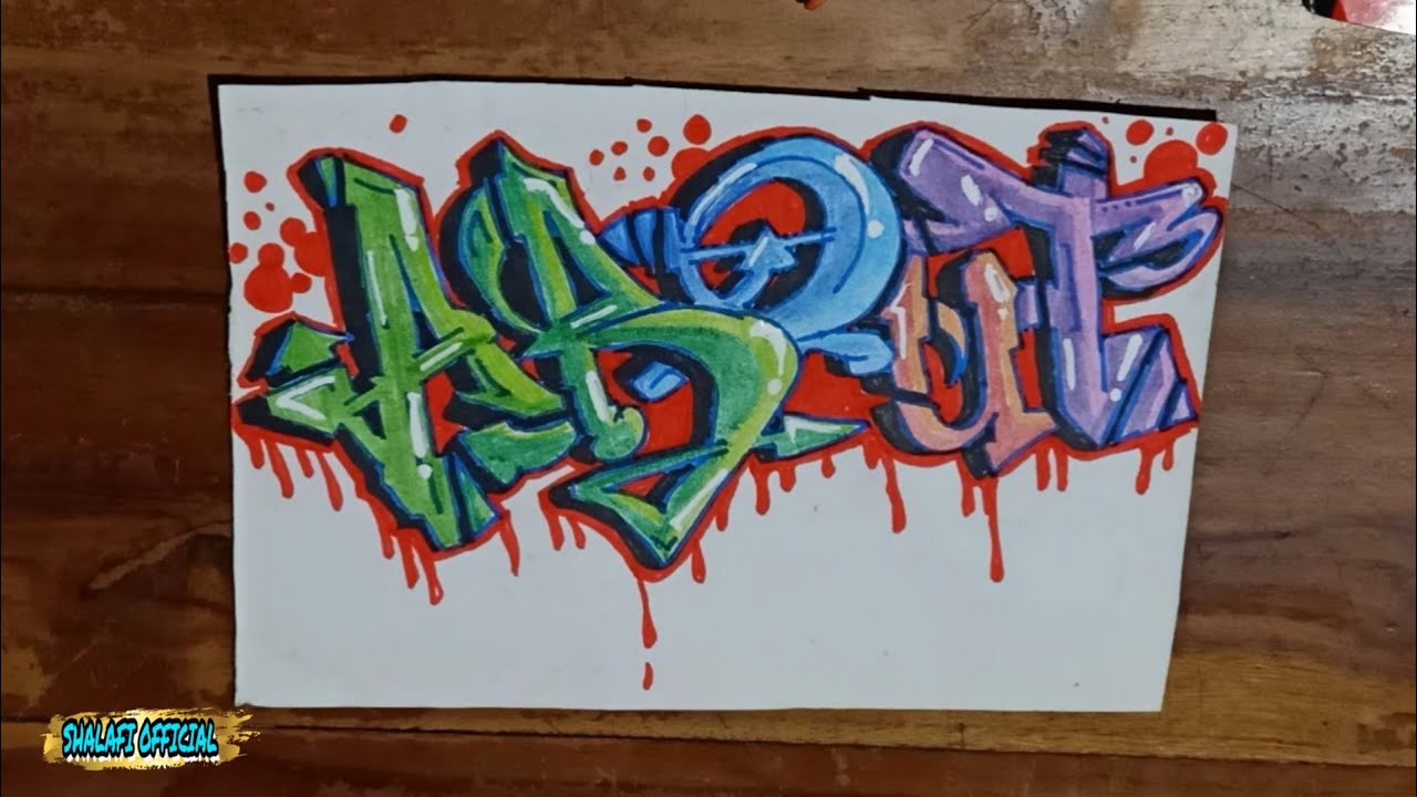 Detail Lukisan Grafiti Pensil Nomer 19