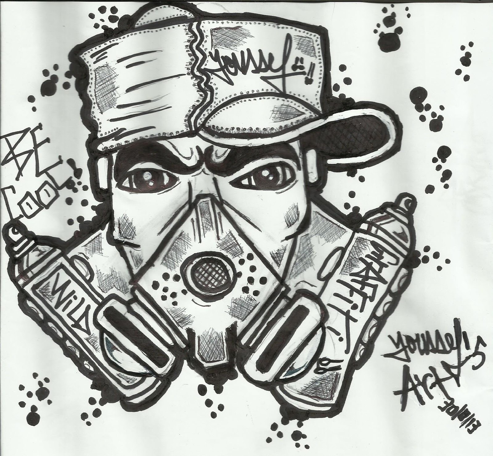 Detail Lukisan Grafiti Pensil Nomer 23