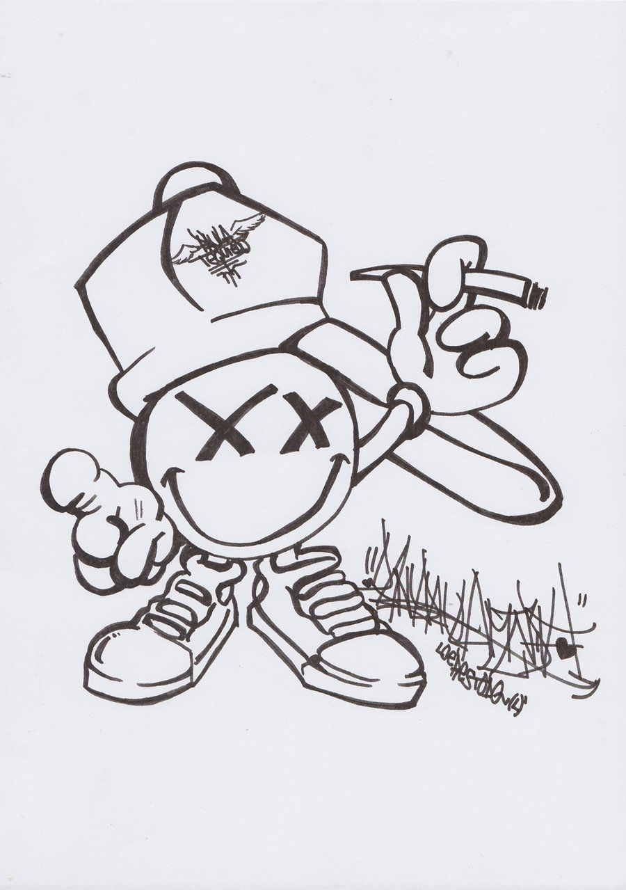 Detail Lukisan Grafiti Pensil Nomer 6
