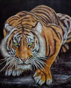 Detail Lukisan Harimau 3d Nomer 40