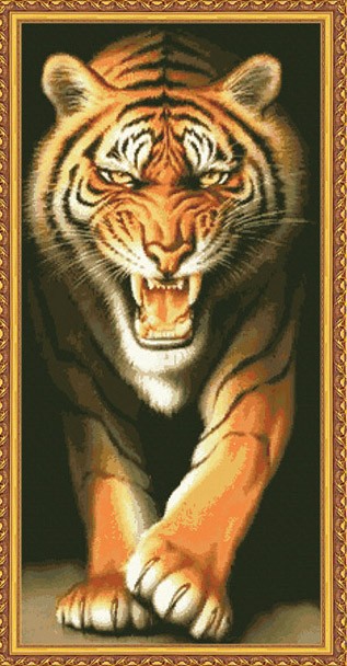 Detail Lukisan Harimau 3d Nomer 9