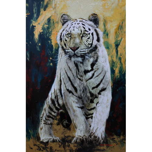 Detail Lukisan Harimau Putih Nomer 46