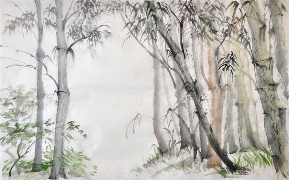 Detail Lukisan Hutan Bambu Nomer 47