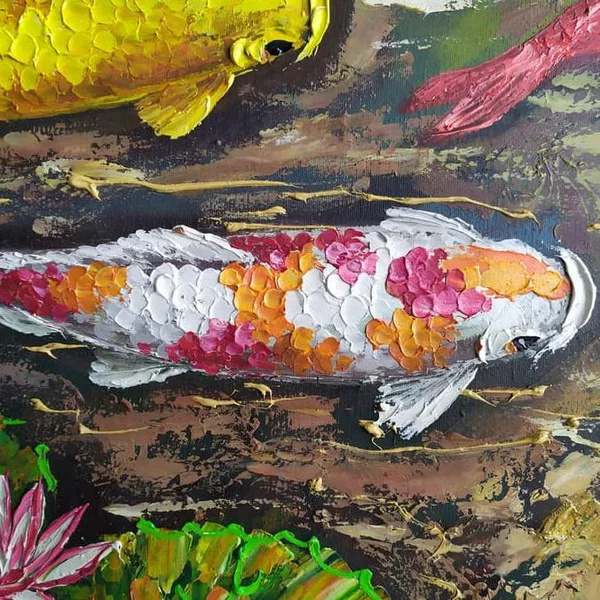 Detail Lukisan Ikan Koi Terbaik Nomer 41