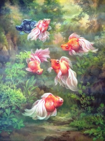 Detail Lukisan Ikan Mas Nomer 3
