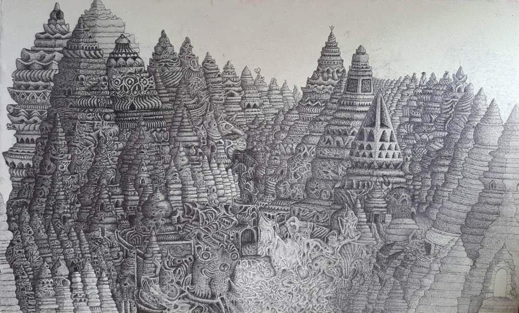 Detail Lukisan Jawa Kuno Nomer 32