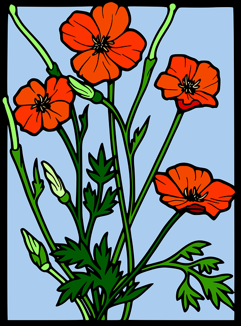 Detail Lukisan Kaca Bunga Nomer 16