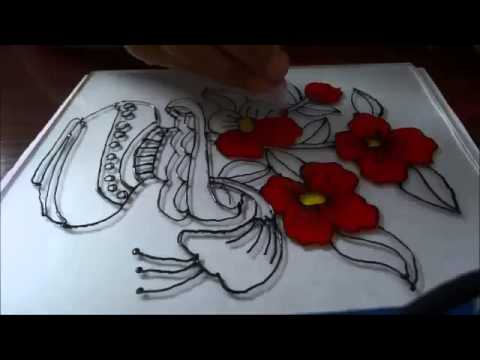 Detail Lukisan Kaca Bunga Nomer 17