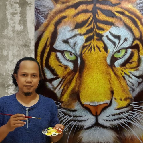 Detail Lukisan Kepala Harimau Nomer 7