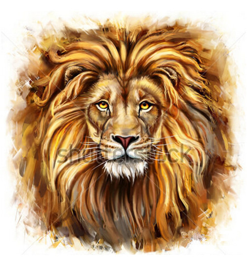 Detail Lukisan Kepala Singa Nomer 8