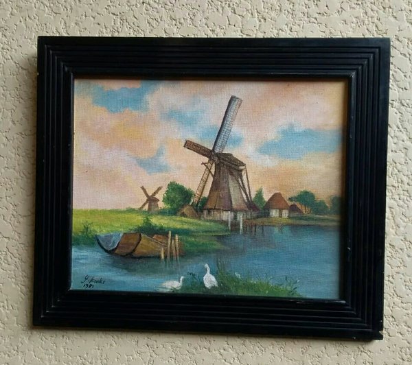 Detail Lukisan Kincir Angin Belanda Nomer 16