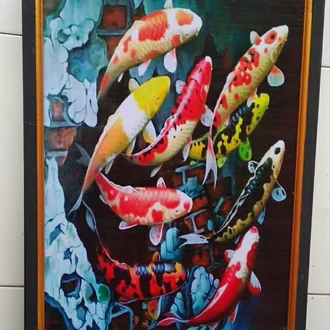 Detail Lukisan Koi 3d Nomer 26