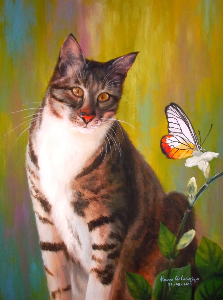 Detail Lukisan Kucing Lucu Nomer 13