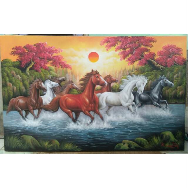 Detail Lukisan Kuda Lari Nomer 17