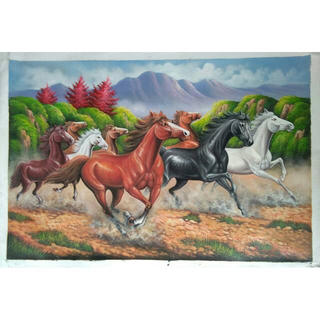 Detail Lukisan Kuda Lari Nomer 31