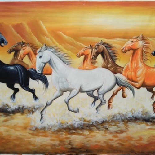 Detail Lukisan Kuda Lari Nomer 46