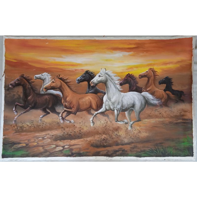 Detail Lukisan Kuda Liar Nomer 12
