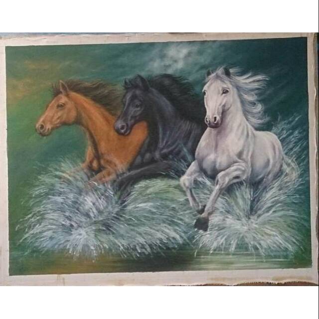 Detail Lukisan Kuda Liar Nomer 15